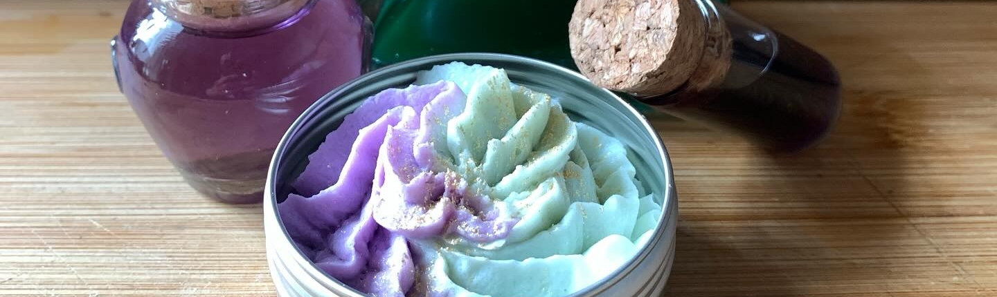 Chantilly de douche bicolore "l'heure de la sorcellerie"
